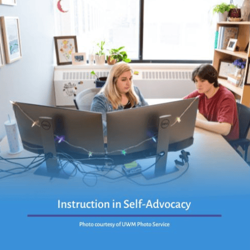 Instruction in Self-Advocacy 